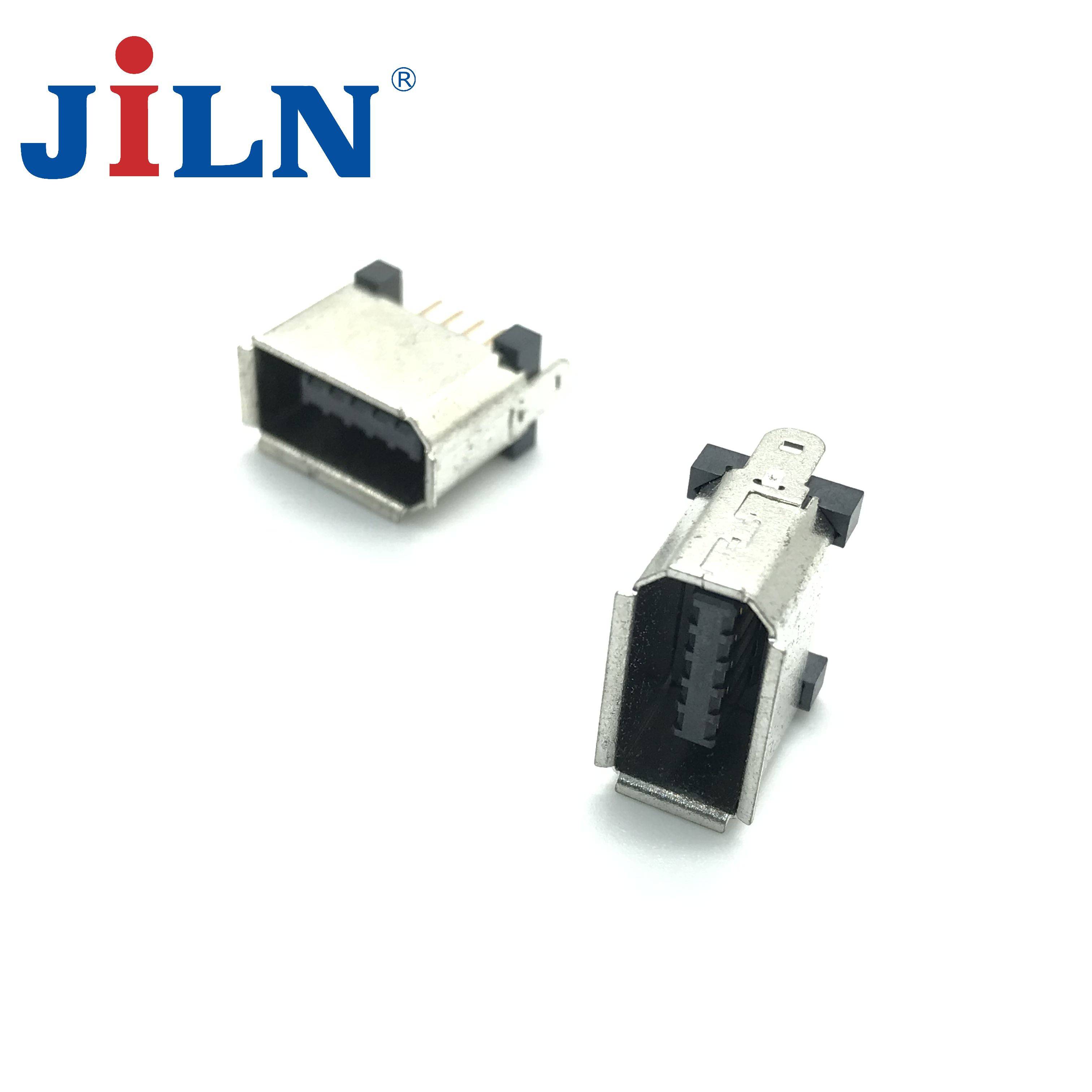 1394-10P公头180度直插/LCP料/镀金 6312M-10SG0MA01