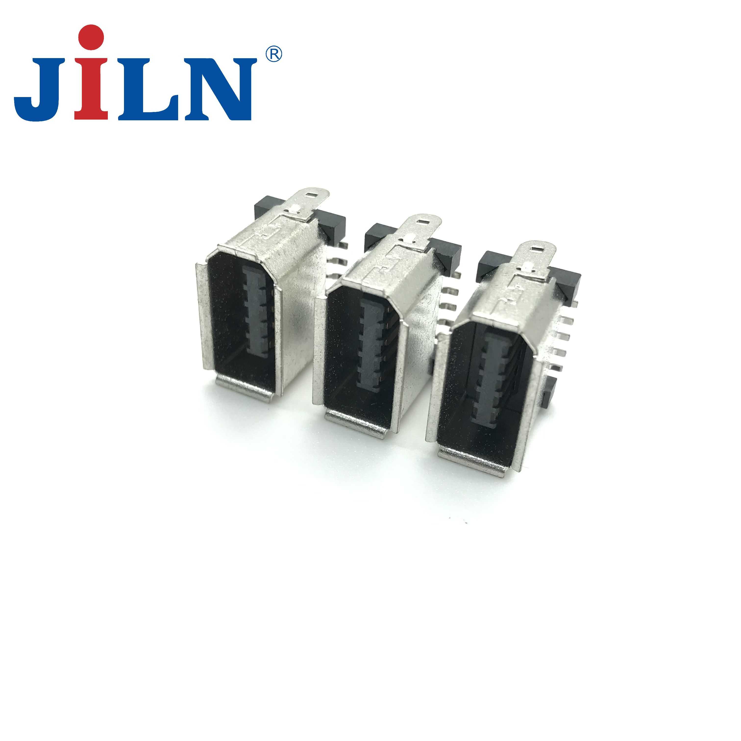 IEEE1394-10P公头SMT立贴/LCP料/半金锡  6312M-10MS2MA01