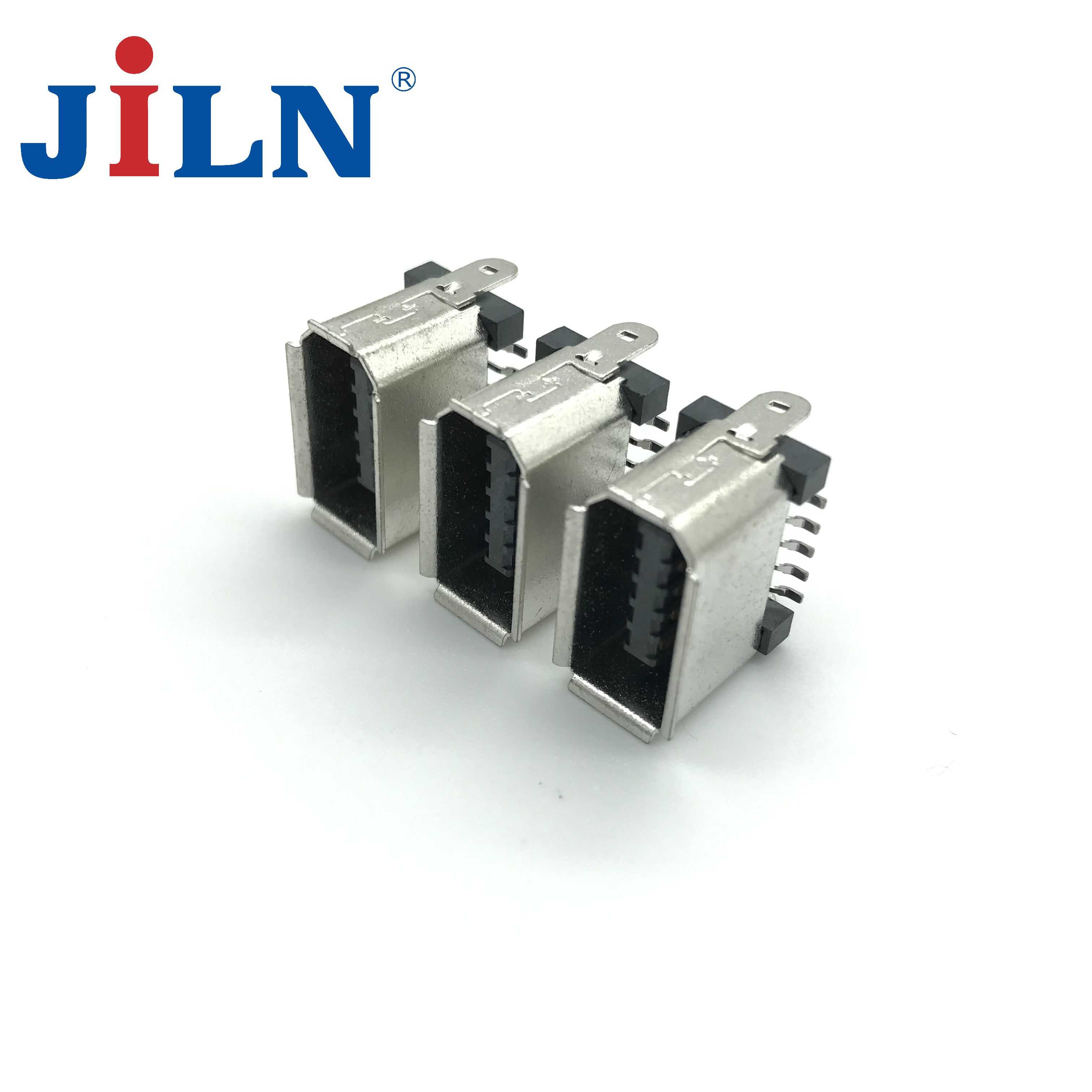 IEEE1394-10P公头SMT立贴/LCP料/半金锡  6312M-10MS2MA01