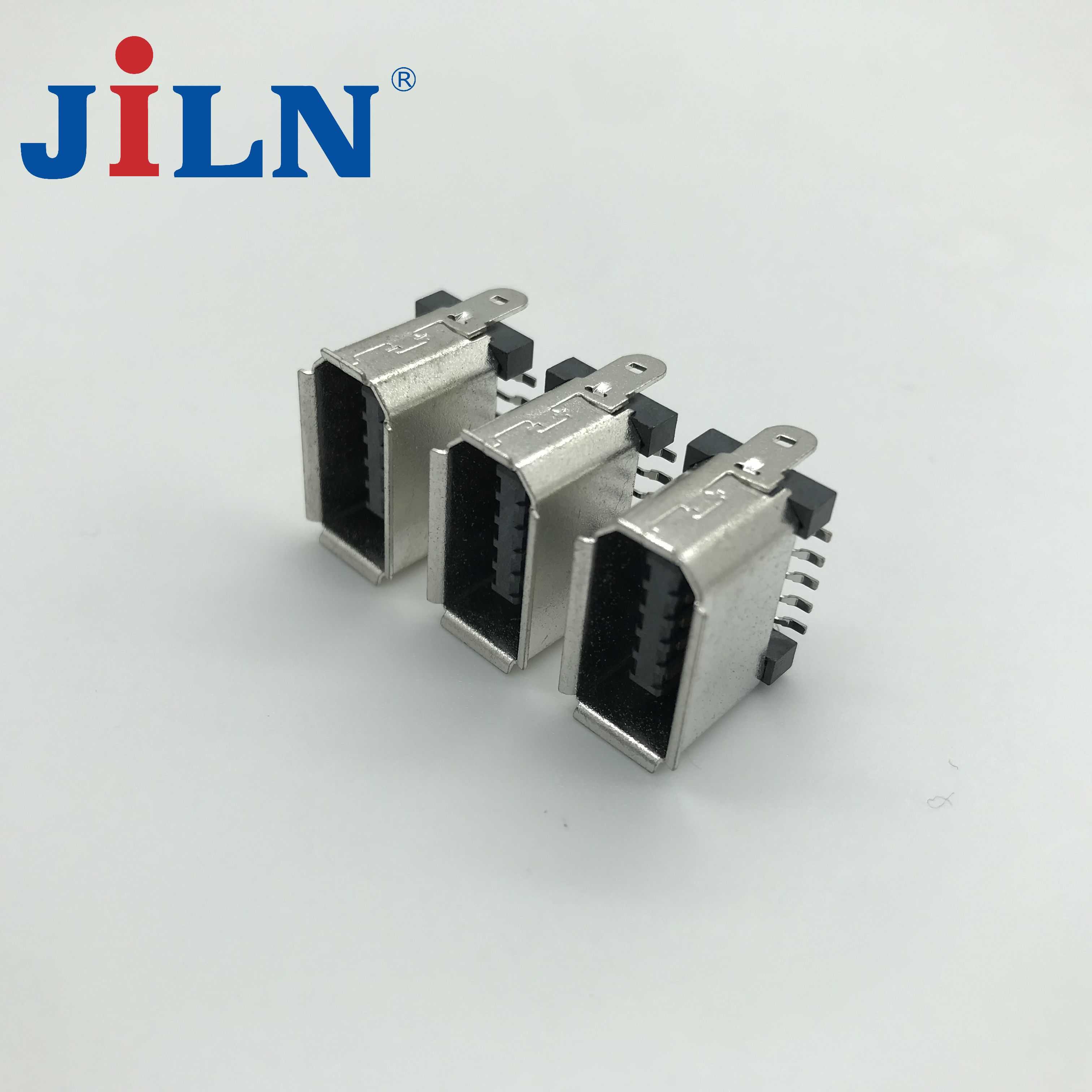 IEEE1394-10P公头SMT立贴/LCP料/半金锡  6312M-10MS2MA01