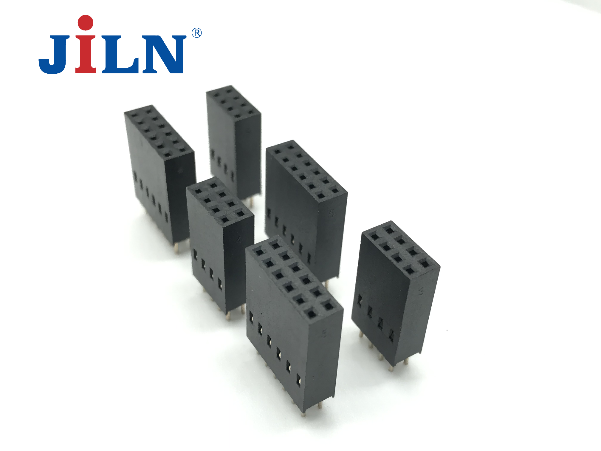 新一代智能电表排母2.54X18.1PF/2X(4/6)P/多面接触端子/DIP/PC3.5/PA6T料/镀金  2218B-2XXCG0ST01