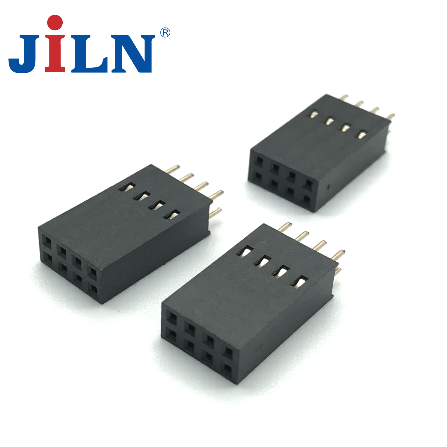 新一代智能电表排母2.54X18.1PF/2X(4/6)P/多面接触端子/DIP/PC3.5/PA6T料/镀金  2218B-2XXCG0ST01