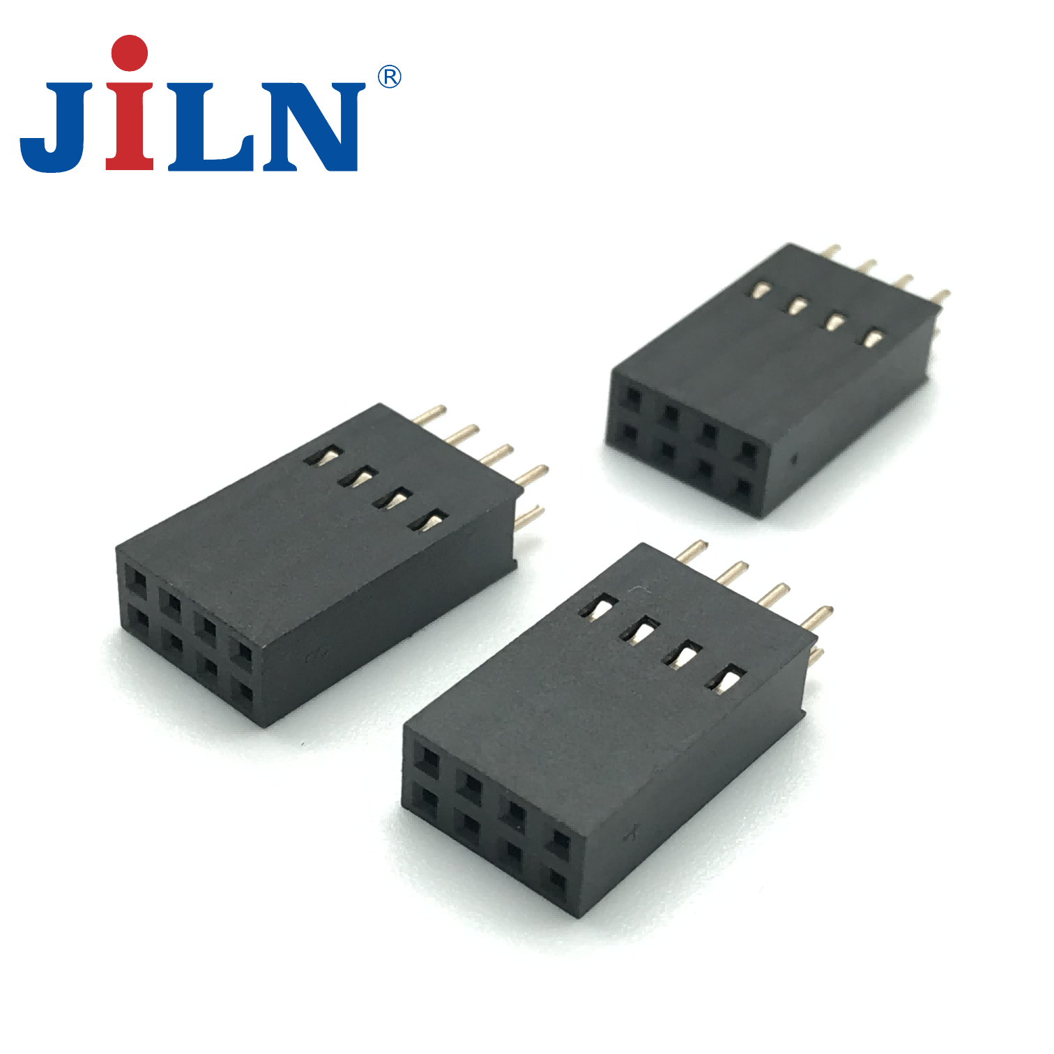 新一代智能电表排母2.54X18.1PF/2X(4/6)P/多面接触端子/DIP/PC3.5/PA6T料/镀金  2218B-2XXCG0ST01