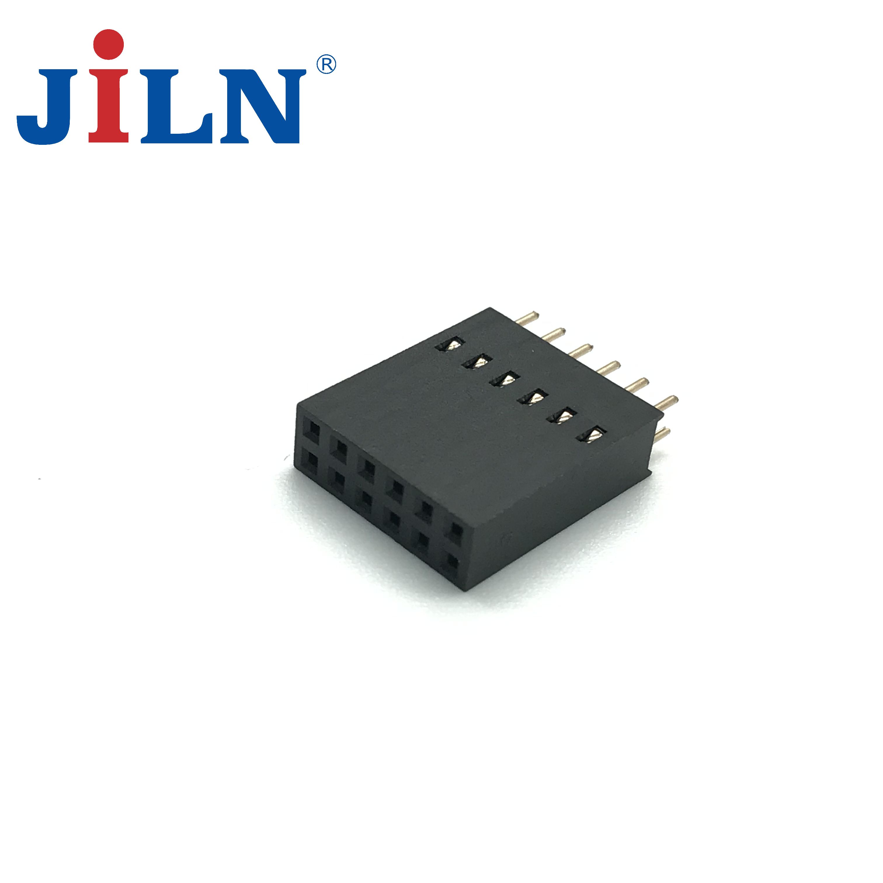 新一代智能电表排母2.54X18.1PF/2X(4/6)P/多面接触端子/DIP/PC3.5/PA6T料/镀金  2218B-2XXCG0ST01