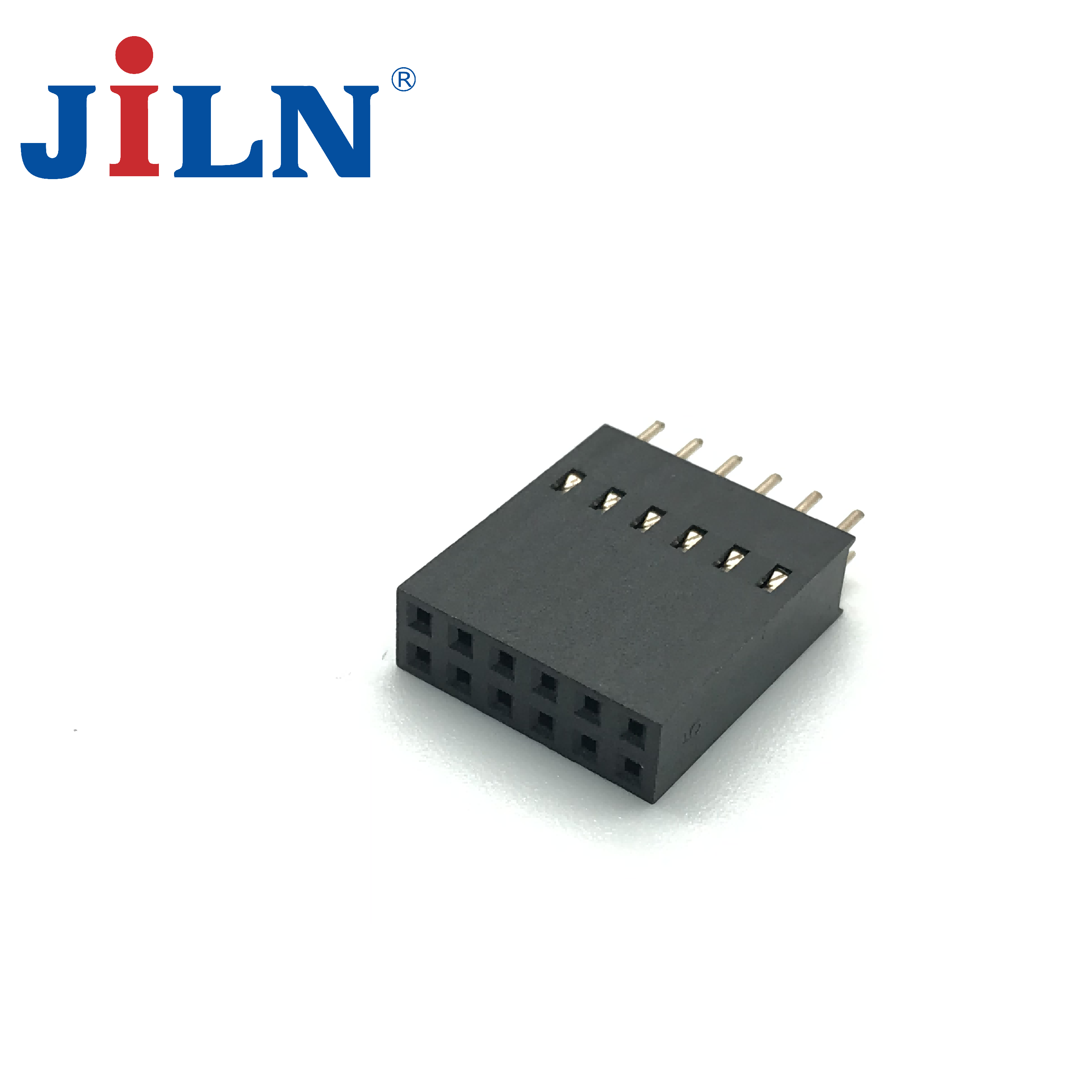 新一代智能电表排母2.54X18.1PF/2X(4/6)P/多面接触端子/DIP/PC3.5/PA6T料/镀金  2218B-2XXCG0ST01