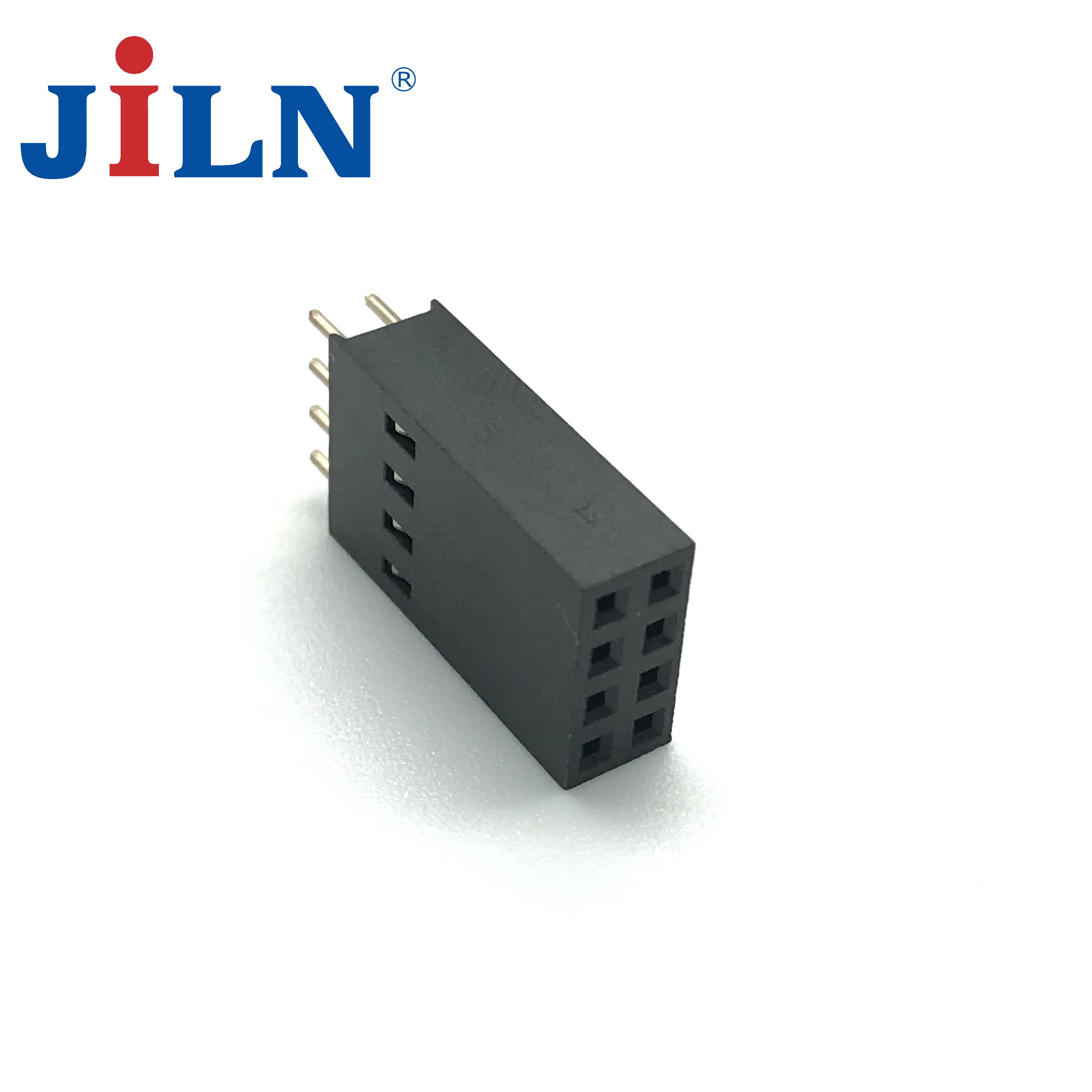 新一代智能电表排母2.54X18.1PF/2X(4/6)P/多面接触端子/DIP/PC3.5/PA6T料/镀金  2218B-2XXCG0ST01