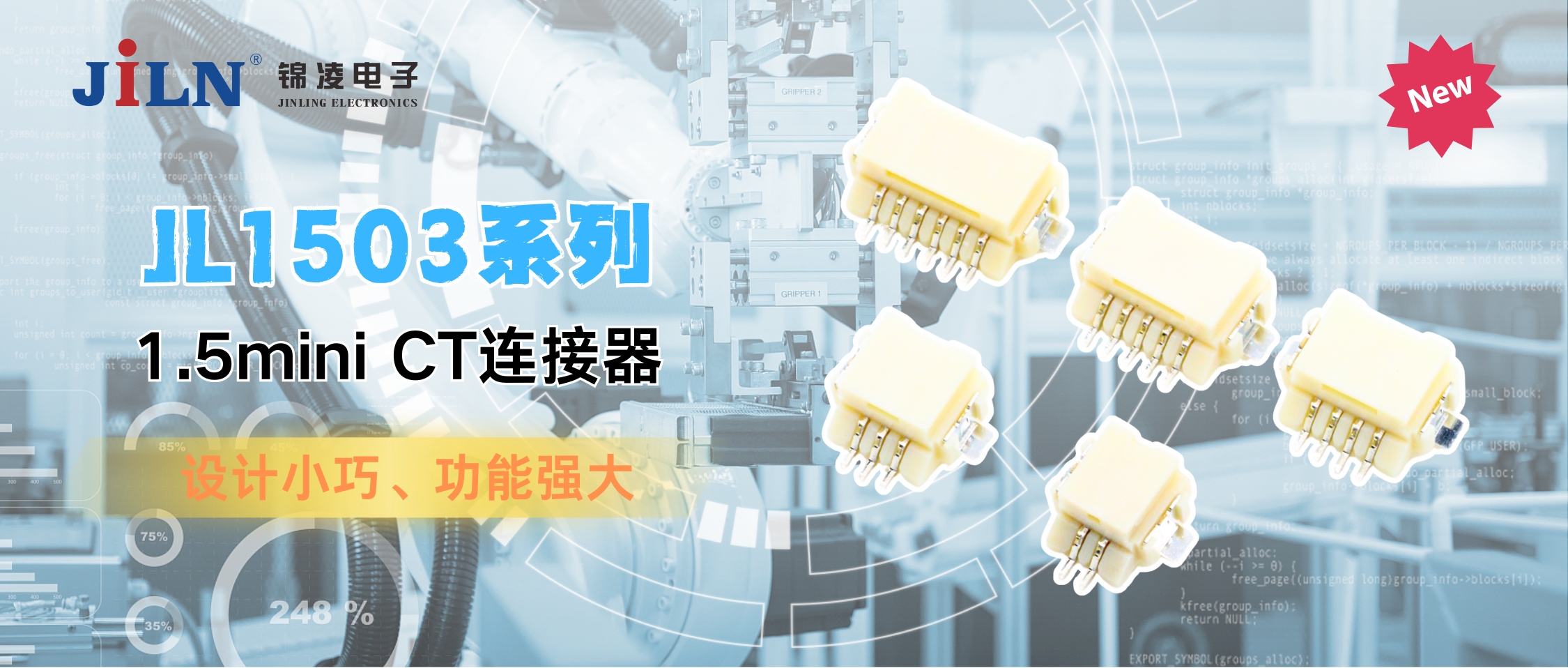 新品速递 | JL1503系列-1.5mini CT连接器